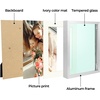 image:imageGolden State Art Gold 5x7 Aluminum Picture Frame  Display Photos 4x6 with Mat or 5x7 inch Without Mat  ShatterResistant Glass Metal Photo Frame for Wall or Tabletop Display 2 PackSilver
