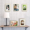 image:imageGolden State Art Gold 5x7 Aluminum Picture Frame  Display Photos 4x6 with Mat or 5x7 inch Without Mat  ShatterResistant Glass Metal Photo Frame for Wall or Tabletop Display 2 PackGold