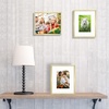 image:imageGolden State Art Gold 5x7 Aluminum Picture Frame  Display Photos 4x6 with Mat or 5x7 inch Without Mat  ShatterResistant Glass Metal Photo Frame for Wall or Tabletop Display 2 PackGold