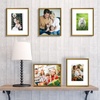 image:imageGolden State Art Gold 5x7 Aluminum Picture Frame  Display Photos 4x6 with Mat or 5x7 inch Without Mat  ShatterResistant Glass Metal Photo Frame for Wall or Tabletop Display 2 PackBronze