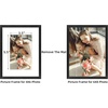 image:imageGolden State Art Gold 5x7 Aluminum Picture Frame  Display Photos 4x6 with Mat or 5x7 inch Without Mat  ShatterResistant Glass Metal Photo Frame for Wall or Tabletop Display 2 PackBlack