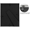 image:imageGolden State Art Gold 5x7 Aluminum Picture Frame  Display Photos 4x6 with Mat or 5x7 inch Without Mat  ShatterResistant Glass Metal Photo Frame for Wall or Tabletop Display 2 PackSilver