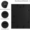 image:imageGolden State Art Gold 5x7 Aluminum Picture Frame  Display Photos 4x6 with Mat or 5x7 inch Without Mat  ShatterResistant Glass Metal Photo Frame for Wall or Tabletop Display 2 PackBlack