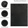 image:imageGolden State Art Gold 5x7 Aluminum Picture Frame  Display Photos 4x6 with Mat or 5x7 inch Without Mat  ShatterResistant Glass Metal Photo Frame for Wall or Tabletop Display 2 PackBlack