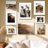 image:imageGolden State Art Gold 5x7 Aluminum Picture Frame  Display Photos 4x6 with Mat or 5x7 inch Without Mat  ShatterResistant Glass Metal Photo Frame for Wall or Tabletop Display 2 PackSilver