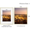 image:imageGolden State Art Gold 5x7 Aluminum Picture Frame  Display Photos 4x6 with Mat or 5x7 inch Without Mat  ShatterResistant Glass Metal Photo Frame for Wall or Tabletop Display 2 PackGold