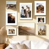 image:imageGolden State Art Gold 5x7 Aluminum Picture Frame  Display Photos 4x6 with Mat or 5x7 inch Without Mat  ShatterResistant Glass Metal Photo Frame for Wall or Tabletop Display 2 PackGold