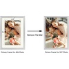 image:imageGolden State Art Gold 5x7 Aluminum Picture Frame  Display Photos 4x6 with Mat or 5x7 inch Without Mat  ShatterResistant Glass Metal Photo Frame for Wall or Tabletop Display 2 PackSilver
