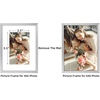 image:imageGolden State Art Gold 5x7 Aluminum Picture Frame  Display Photos 4x6 with Mat or 5x7 inch Without Mat  ShatterResistant Glass Metal Photo Frame for Wall or Tabletop Display 2 PackSilver