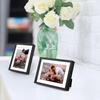 image:imageGolden State Art Gold 5x7 Aluminum Picture Frame  Display Photos 4x6 with Mat or 5x7 inch Without Mat  ShatterResistant Glass Metal Photo Frame for Wall or Tabletop Display 2 PackBlack
