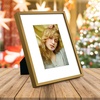 image:imageGolden State Art Silver 8x10 Aluminum Frame for 8 x 10 Picture or 5x7 Photo with Mat  Shatter  Resistant Glass  Wall or Tabletop Display  1 PackBronze