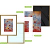 image:imageGolden State Art Silver 8x10 Aluminum Frame for 8 x 10 Picture or 5x7 Photo with Mat  Shatter  Resistant Glass  Wall or Tabletop Display  1 PackBronze
