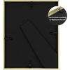image:imageGolden State Art Silver 8x10 Aluminum Frame for 8 x 10 Picture or 5x7 Photo with Mat  Shatter  Resistant Glass  Wall or Tabletop Display  1 PackGold