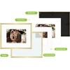 image:imageGolden State Art Silver 8x10 Aluminum Frame for 8 x 10 Picture or 5x7 Photo with Mat  Shatter  Resistant Glass  Wall or Tabletop Display  1 PackGold