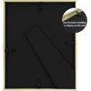 image:imageGolden State Art Silver 8x10 Aluminum Frame for 8 x 10 Picture or 5x7 Photo with Mat  Shatter  Resistant Glass  Wall or Tabletop Display  1 PackGold