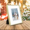image:imageGolden State Art Silver 8x10 Aluminum Frame for 8 x 10 Picture or 5x7 Photo with Mat  Shatter  Resistant Glass  Wall or Tabletop Display  1 PackGold