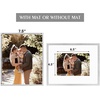 image:imageGolden State Art Silver 8x10 Aluminum Frame for 8 x 10 Picture or 5x7 Photo with Mat  Shatter  Resistant Glass  Wall or Tabletop Display  1 PackSilver