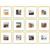 image:imageGolden State Art 12x12 Gold Aluminum Frames with Mat for 8x8 Photos  Premium Metal Frames with Real Glass Cover Perfect for Elegant Gallery Walls in Your Home or Office Decor 12PackGold