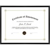 image:imageGolden State Art 85x11 Aluminum Certificate Frame Metal Diploma Frames for 85 x 11 Documents Real Glass Front with Easel Stand Gold 1 PackBlack No Mat