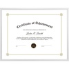 image:imageGolden State Art 85x11 Aluminum Certificate Frame Metal Diploma Frames for 85 x 11 Documents Real Glass Front with Easel Stand Gold 1 PackSilver No Mat