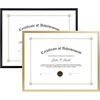 image:imageGolden State Art 85x11 Aluminum Certificate Frame Metal Diploma Frames for 85 x 11 Documents Real Glass Front with Easel Stand GoldampBlack 2 Pack