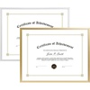 image:imageGolden State Art 85x11 Aluminum Certificate Frame Metal Diploma Frames for 85 x 11 Documents Real Glass Front with Easel Stand GoldampSilver 2 Pack
