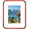 image:imageGolden State Art 8x10 Aluminum Picture Frame Red  With Mat for 5x7 Photo or Without Mat for Round Edges 8 x 10 Photo with 1inch Radius Corner  Real Glass  Matte Modern Wall DecorRed