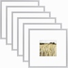 image:imageGolden State Art Gallery Wall Frame Set of 6  Black 11x14 Aluminum Photo Frames with Mat for 8x10 Pictures  11 x 14 inch Metal Frame with Real Glass Cover  Elegant Home or Office DecorSilver