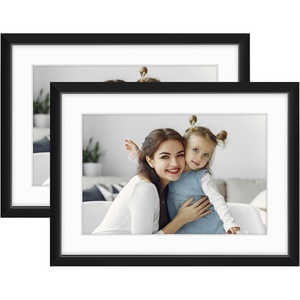 image:imageGolden State Art  12x16 Aluminum Picture Frame  with Mat for 85x11 Photo or Without Mat for 12 x 16 Photo  Real Glass Cover  Simple and Elegant Decor for Wall Mounting  1 Pack  BlackBlack