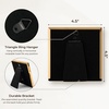image:image4x6 White Enamel Picture Frames  Metal Gold Edge  Cute Frame for 4 x 6 Inch Photos Pictures Artwork  Real Glass  With Tabletop Easel Stand  Hanger for Wall Mount Display 2 PackWhite