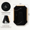 image:image4x6 White Enamel Picture Frames  Metal Gold Edge  Cute Frame for 4 x 6 Inch Photos Pictures Artwork  Real Glass  With Tabletop Easel Stand  Hanger for Wall Mount Display 2 PackOctagon Pink