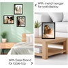 image:image4x6 White Enamel Picture Frames  Metal Gold Edge  Cute Frame for 4 x 6 Inch Photos Pictures Artwork  Real Glass  With Tabletop Easel Stand  Hanger for Wall Mount Display 2 PackBlack