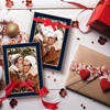 image:image4x6 White Enamel Picture Frames  Metal Gold Edge  Cute Frame for 4 x 6 Inch Photos Pictures Artwork  Real Glass  With Tabletop Easel Stand  Hanger for Wall Mount Display 2 PackNavy Blue