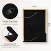image:image4x6 White Enamel Picture Frames  Metal Gold Edge  Cute Frame for 4 x 6 Inch Photos Pictures Artwork  Real Glass  With Tabletop Easel Stand  Hanger for Wall Mount Display 2 PackPurple