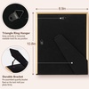 image:image4x6 White Enamel Picture Frames  Metal Gold Edge  Cute Frame for 4 x 6 Inch Photos Pictures Artwork  Real Glass  With Tabletop Easel Stand  Hanger for Wall Mount Display 2 PackNavy Blue