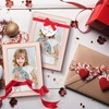 image:image4x6 White Enamel Picture Frames  Metal Gold Edge  Cute Frame for 4 x 6 Inch Photos Pictures Artwork  Real Glass  With Tabletop Easel Stand  Hanger for Wall Mount Display 2 PackPink
