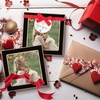 image:image4x6 White Enamel Picture Frames  Metal Gold Edge  Cute Frame for 4 x 6 Inch Photos Pictures Artwork  Real Glass  With Tabletop Easel Stand  Hanger for Wall Mount Display 2 PackBlack