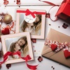 image:image4x6 White Enamel Picture Frames  Metal Gold Edge  Cute Frame for 4 x 6 Inch Photos Pictures Artwork  Real Glass  With Tabletop Easel Stand  Hanger for Wall Mount Display 2 PackPink