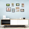 image:image4x6 White Enamel Picture Frames  Metal Gold Edge  Cute Frame for 4 x 6 Inch Photos Pictures Artwork  Real Glass  With Tabletop Easel Stand  Hanger for Wall Mount Display 2 PackBlack