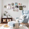 image:image4x6 White Enamel Picture Frames  Metal Gold Edge  Cute Frame for 4 x 6 Inch Photos Pictures Artwork  Real Glass  With Tabletop Easel Stand  Hanger for Wall Mount Display 2 PackWhite