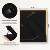 image:image4x6 White Enamel Picture Frames  Metal Gold Edge  Cute Frame for 4 x 6 Inch Photos Pictures Artwork  Real Glass  With Tabletop Easel Stand  Hanger for Wall Mount Display 2 PackPink