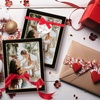image:image4x6 White Enamel Picture Frames  Metal Gold Edge  Cute Frame for 4 x 6 Inch Photos Pictures Artwork  Real Glass  With Tabletop Easel Stand  Hanger for Wall Mount Display 2 PackBlack