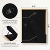 image:image4x6 White Enamel Picture Frames  Metal Gold Edge  Cute Frame for 4 x 6 Inch Photos Pictures Artwork  Real Glass  With Tabletop Easel Stand  Hanger for Wall Mount Display 2 PackWhite