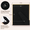 image:image4x6 White Enamel Picture Frames  Metal Gold Edge  Cute Frame for 4 x 6 Inch Photos Pictures Artwork  Real Glass  With Tabletop Easel Stand  Hanger for Wall Mount Display 2 PackWhite