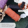 image:imageBooks by Hand Natural Waxed Linen Thread 20 Yard Pack of 3 Spools  Orange Lavender Black Color Used for Leather Sewing Bookbinding Handmade Projects
