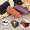 image:imageBooks by Hand Natural Waxed Linen Thread 20 Yard Pack of 3 Spools  Orange Lavender Black Color Used for Leather Sewing Bookbinding Handmade Projects