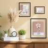 image:imageFrametory Floating Picture Frames Set  Bronze Metal Photo Frames  Real Glass  Display One 11x14 Two 8x10 and Four 5x7 Inch Photos for Home DecorationBlack