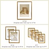 image:imageFrametory Floating Picture Frames Set  Bronze Metal Photo Frames  Real Glass  Display One 11x14 Two 8x10 and Four 5x7 Inch Photos for Home DecorationBronze