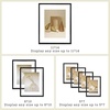 image:imageFrametory Floating Picture Frames Set  Bronze Metal Photo Frames  Real Glass  Display One 11x14 Two 8x10 and Four 5x7 Inch Photos for Home DecorationBlack