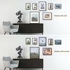 image:imageFrametory Floating Picture Frames Set  Bronze Metal Photo Frames  Real Glass  Display One 11x14 Two 8x10 and Four 5x7 Inch Photos for Home DecorationBlack